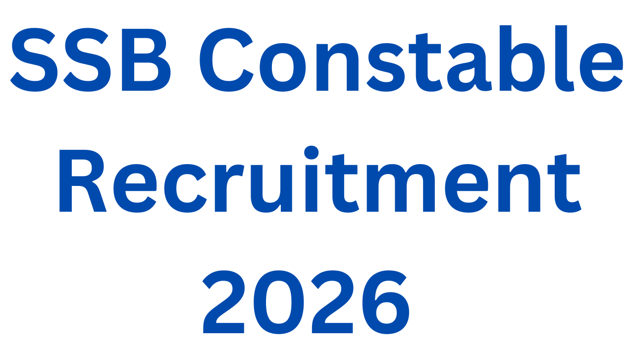 SSB Constable Recruitment 2026 